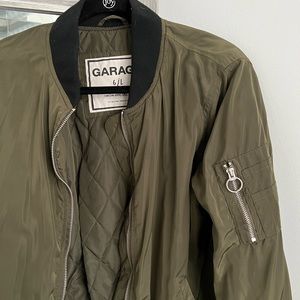 GARAGE BOMBER JACKET - WORN ONCE